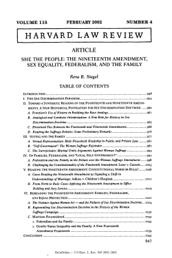 She the People: The Nineteenth Amendment