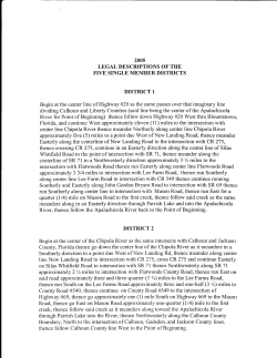 2005 LEGAL DESCRIPTIONS OF THE FIVE SINGLE MEMBER