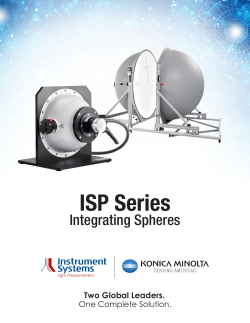 the Integrating Spheres Brochure.