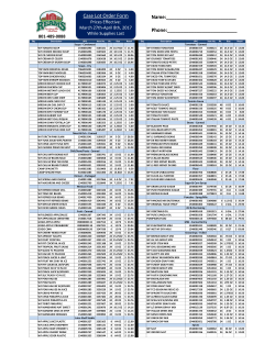 Printable Case Lot Order Form