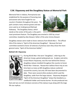 E.M. Viquesney and the Doughboy Statue at Memorial Park