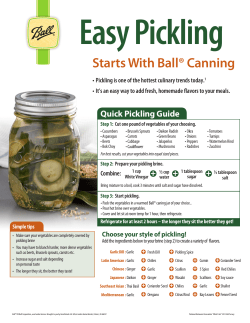 Easy Pickling - Fresh Preserving