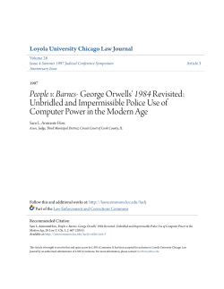 People v. Barnes- George Orwells` 1984