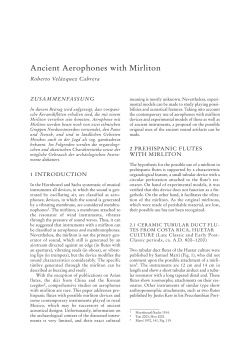 Ancient Aerophones with Mirliton