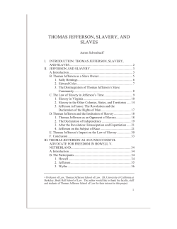 Jefferson - Thomas Jefferson Law Review