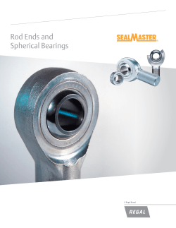 Sealmaster Rod Ends and Spherical Bearings Brochure