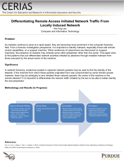 Differentiating Remote Access Initiated Network Traffic