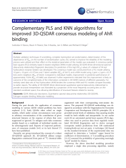 Complementary PLS and KNN algorithms for improved 3D