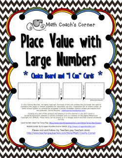 Place Value Tic-Tac
