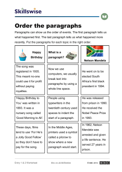 Order the paragraphs