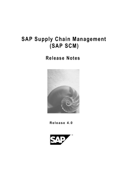 SAP Supply Chain Management (SAP SCM)
