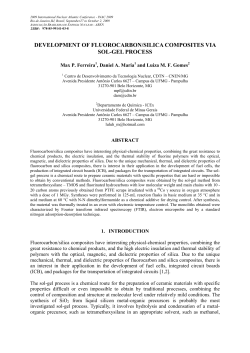 development of fluorocarbon/silica composites via sol-gel