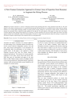 A New Feature Extraction Approach to Extract Area of