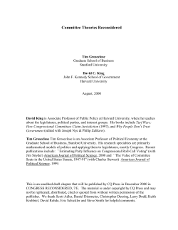 The Little Theatre: Committees in Congress