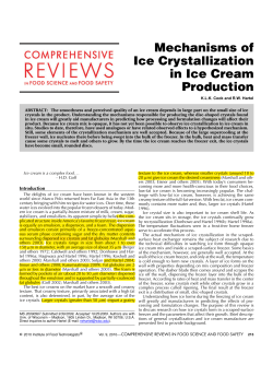 Mechanisms of Ice Crystallization in Ice Cream