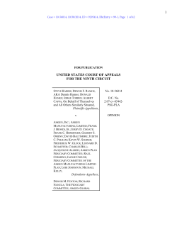 UNITED STATES COURT OF APPEALS FOR THE NINTH CIRCUIT 1