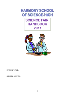 Science Fair PowerPoint Presentation Rubric - HSS-High