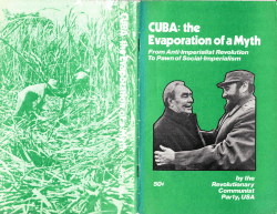 CUBA: The Evaporation of a Myth