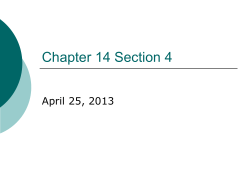 Chapter 14 Section 4