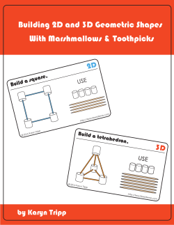 Building 2D and 3D Geometric Shapes With