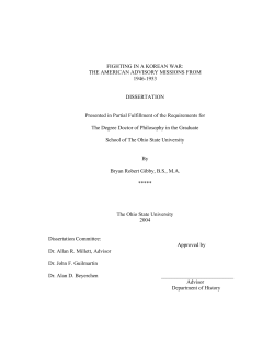 Mark Clark`s signature ending the Korean War on 27 July, 1953