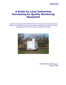 A Guide for Local Authorities Purchasing Air Quality - UK-Air
