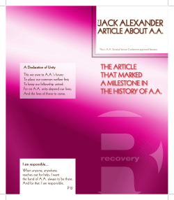 P-12 the Jack Alexander Article About AA