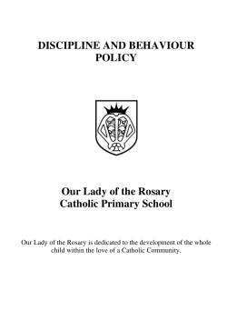 Discipline and Behaviour Policy