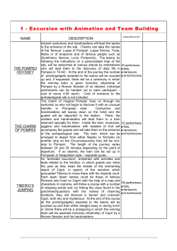 Escursion with Animation and Team Building