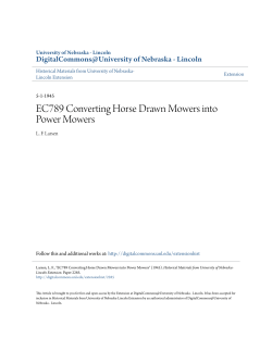 EC789 Converting Horse Drawn Mowers into Power Mowers