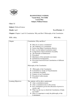 Political Science - Bloom Public School