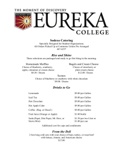 Student Catering Guide