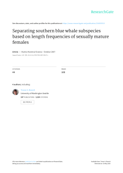 Separating southern blue whale subspecies based on length