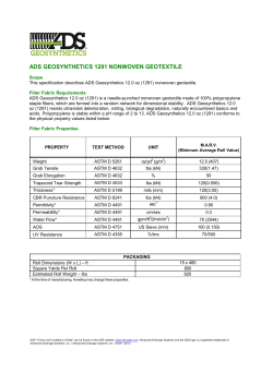 ads geosynthetics 1291 nonwoven geotextile