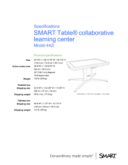 SMART Table ST442i Specs