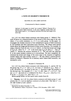 A NOTE ON HILBERT`S THEOREM 90 free QG