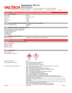 Isopropanol, 70% v/v
