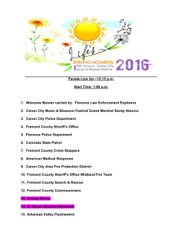 Parade Line Up 12:15 p.m.