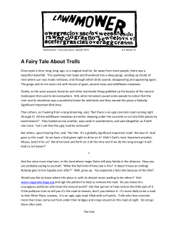 A Fairy Tale About Trolls - Niagara Heritage Partnership