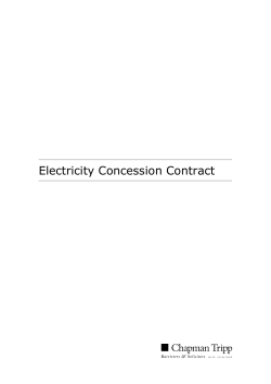 Electricity Concession Contract - PRDR Sustainable Energy for All
