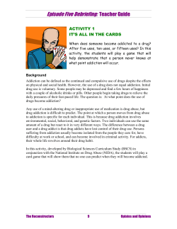 ACTIVITY 1: It`s All In The Cards