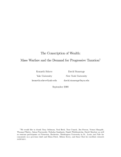The Conscription of Wealth - UCLA Division of Social Sciences