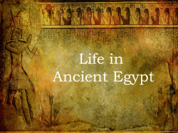 Life in Ancient Egypt