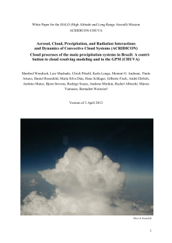 Aerosol, Cloud, Precipitation, and Radiation Interactions and