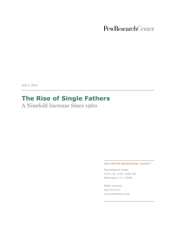 The Rise of Single Fathers