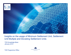 Settlement Unit Multiples