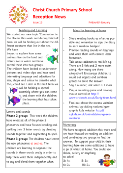 2017-01-06 Reception Newsletter 15 Date uploaded