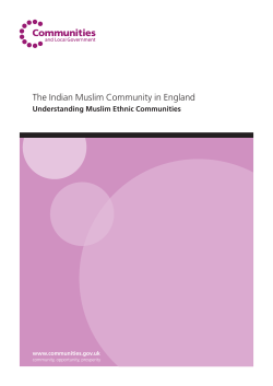 The Indian Muslim Community in England