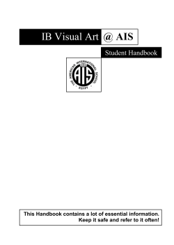 AIS IB Handbook - American International School of Egypt