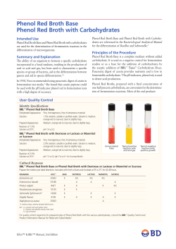 Phenol Red Broth Base and Phenol Red Broth